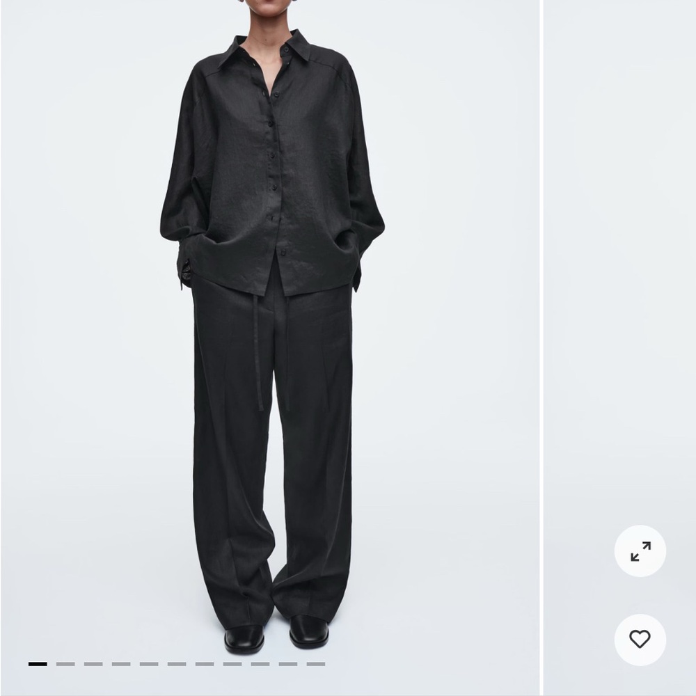 COS Linen Drawstring Pants - Picture 2 of 6